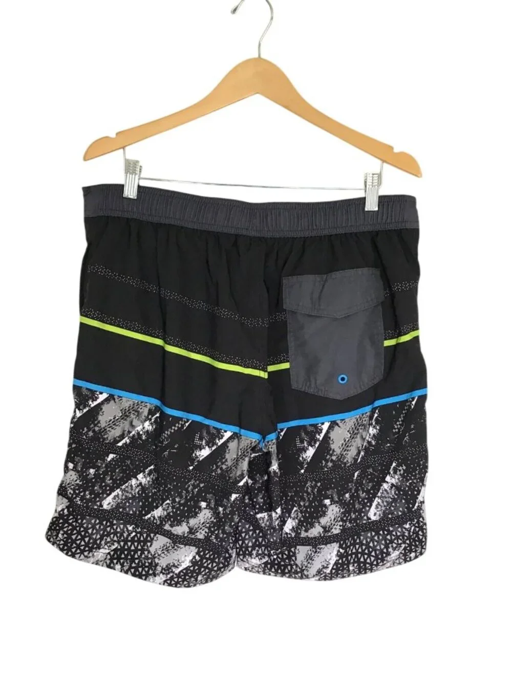 GEORGE- MENS DRAWSTRING ELASTIC WAIST BOARD SWIM SHORTS LINED SIZE LARGE